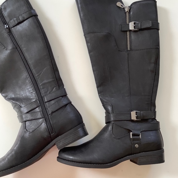 8 M Wide Calf woman’s black boots - new - Picture 6 of 7